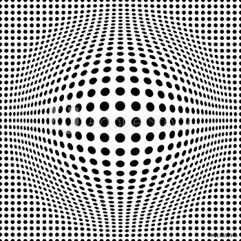 Picture of seamless background with optical illusion of a ball